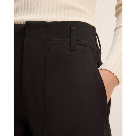 NWT Everlane Bi-Stretch Utility Pant Black Straight Leg High Rise Stretch Pant 4 - Picture 3 of 15
